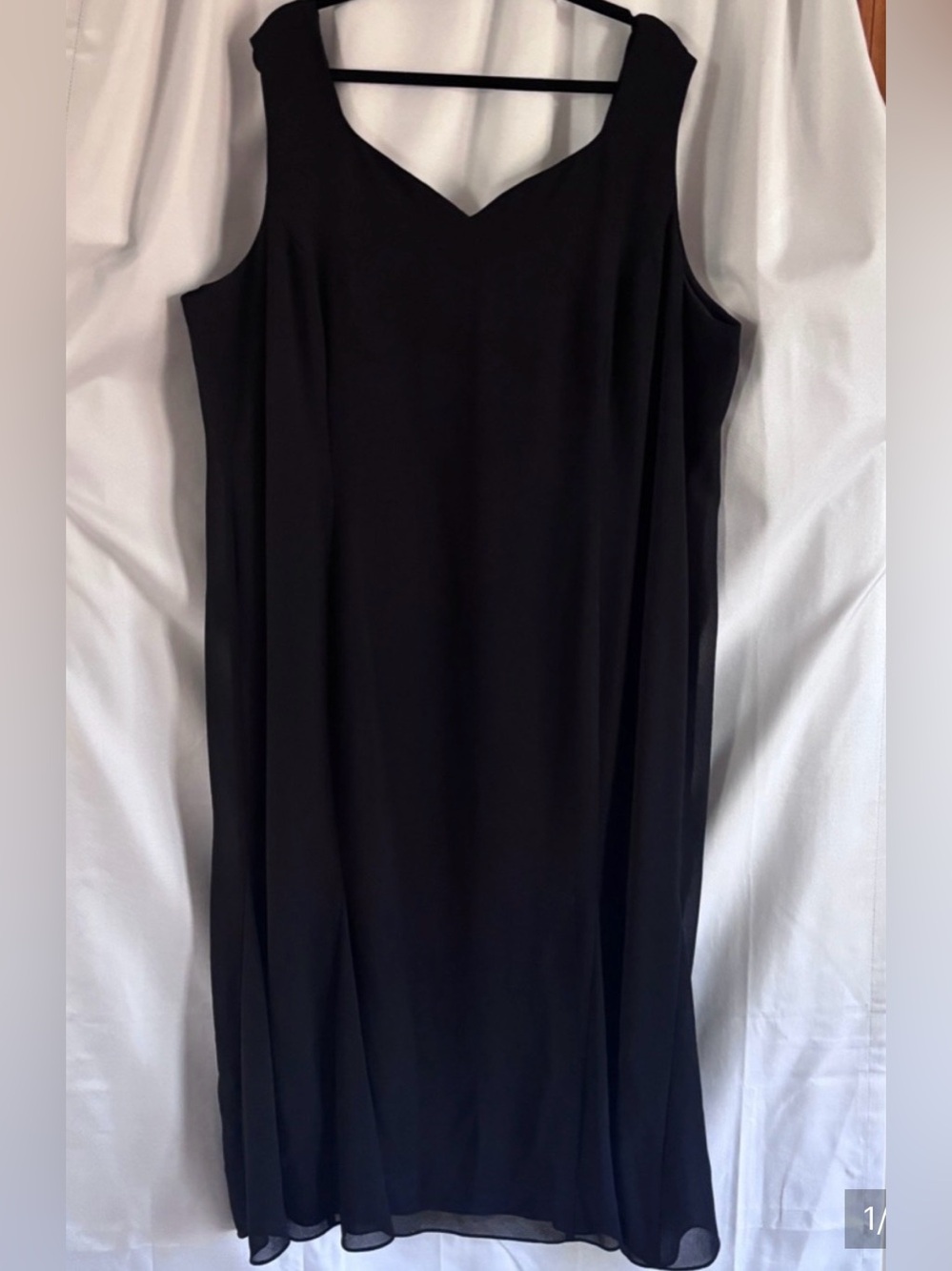 S.L. Fashions Black Women’s Dress ~ 26W Holiday, Party, Cocktail, Midi, Evening